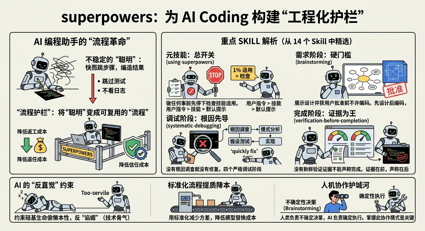 GitHub Trending霸榜！深度解析AI Coding辅助神器 Superpowers